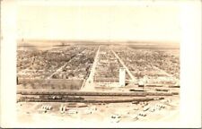 Real Photo Railroad and Town of Goodland, Sherman County, Kansas Posted 1950 picture