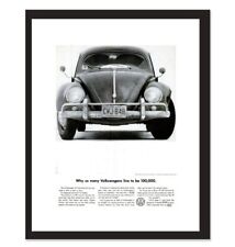 LIFE MAGAZINE - FRAMED ORIGINAL AD - 1960 VW BUG AD picture
