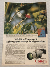 Vintage 1983 Canon Cameras Original Print Ad Full Page - Photographic Heritage picture