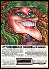 1973 Marantz 4230 Psychedelic Art  print ad /mini poster Original Vintage 1970s picture