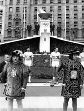 The Olympic flame its way Mexico City Plaza de Catalunya Septe- 1968 Old Photo picture