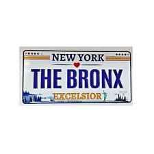 NEW YORK- THE BRONX: Souvenir License Plate for Art, Craft, Gift, Decoration picture