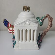 1995 Fitz and Floyd Tea Pot The Jefferson Memorial Numbered 957 Of 5000 picture