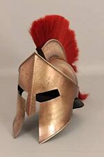 Medieval Armour King Leonidas Greek 300 Spartan Helmet with Red Plume picture