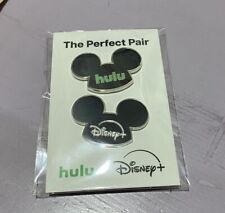 Disney + Plus And Hulu Pin Set Perfect Pair 2024 Pin Trading Promo Gift picture
