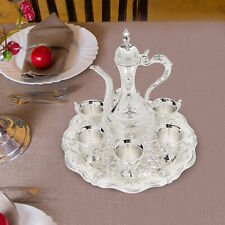 Retro Vintage Tea Set Turkish Coffee Set Wedding Decoration W/Pot +6 Cups picture