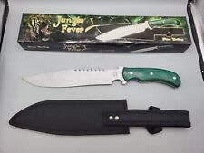 Frost Cutlery Jungle Fever I 16-144GPW Steel Blade Green Pakkawood Handle 15