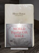 Holy Bible Concordance Vintage Kings James Version White Leather New In Package picture