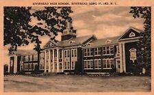 Vintage Postcard 1938 Riverhead High School Riverhead Long Island New York NY picture