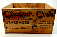 Vintage Clicquot Club Wooden Crate with Handles - Clicquot, Massachusetts picture