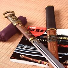 Handmade T10 Steel Clay Tempered Chinese Traditional Tang Dao KAMASU Kissaki picture