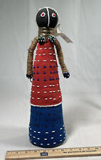 Vintage Ndebele Handmade South African Colorful Beaded Ceremonial Doll 16” #5 picture