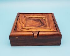 Beautiful small wood jewelry box,hand crafted in Srilanka,gift,handmade,polished picture