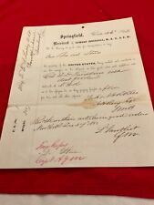 1253 FRANKFORD ARSENAL CIVIL WAR ORDNANCE TRANSPORT ORDER SPRINGFIELD ARMORY 62 picture