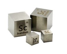 Scandium Metal 25.4mm 1 Inch Density Cube 99.99% for Element Collection USA SHIP picture