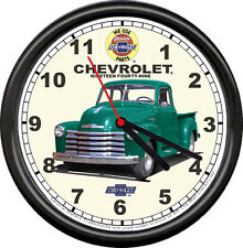 Licensed 1949 Chevy Pickup Truck Grn Vintage Chevrolet General Motors Wall Clock picture