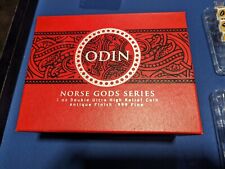 2016 Niue Norse Gods Odin 2 oz .999 Silver Ultra High Relief Antiqued + box picture