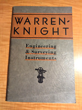 1931 Warren Knight Engineering Surveying Instruments Transits Catalog $29.95 picture