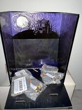 Rare Disney Haunted Halloween Tombstone Display Box And Set Of Six Pins BrandNew picture