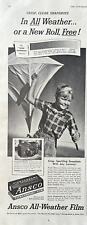 Ansco All Weather Film Binghampton New York Plenachrome Vintage Print Ad 1950 picture