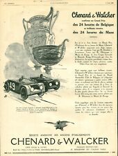 1925 Chenard & Walcker Vintage Automobile Magazine Ad picture