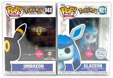 Funko Pop Pokémon Umbreon CCI Flocked #948 & Glaceon SE #921 Flocked Set of 2 picture