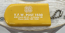La Crosse WI Wisconsin VFW POST 1530 Advertising Keychain VETERANS FOREIGN WARS picture