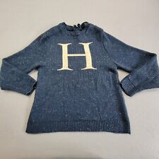 Harry Potter H For Harry Sweater Small Warner Brothers Knit Blue Long Sleeve picture