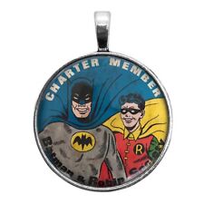 Batman And Robin Button Repro Key Ring Necklace Cufflinks Tie Clip Ring Earrings picture