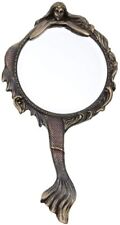 Cold Cast Bronze Mermaid Vintage Style Hand Mirror picture