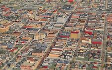 Albuquerque NM New Mexico Aerial View Downtown 1930s Main Street Vtg Postcard S2 picture