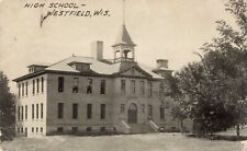 High School Building Westfield Wisconsin WI 1910 Postcard picture