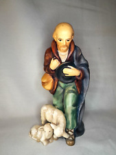 Vintage GOEBEL HUMMEL 214F Nativity Shepherd w/Sheep Figurine West Germany 7.25” picture