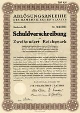 Germany - 200 or 50 Reichsmark Bond - Foreign Bonds picture