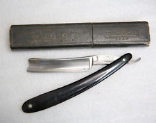 Vintage Antique 11/16 F Fenney Tally Ho Sheffield Straight Razor Shaver W/ Case picture