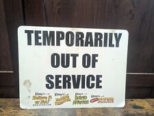 12 X 9 Ripley's Believe It Or Not Temporarily Out Of Order Sign For Game picture