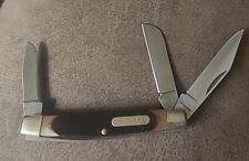 Schrade USA Old Timer 34OT Stockman Knife, Sawcut Brown Delrin Handles  picture