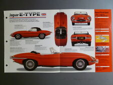 1961 - 1975 Jaguar E-Type Poster, Spec Sheet, Folder, Brochure - Awesome L@@K picture