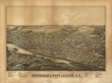 1881 Map of Amsterdam and Port Jackson, N.Y. | Amsterdam N.Y. Map Reproduction picture