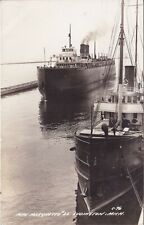 SHIP c.1940 RPPC RARE THE USCG USLHS HYACINTH Lighthouse Tender built by Jenks picture