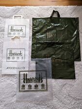Vintage Harrods Knightsbridge Shopping Bags c1987 - 2 Paper & 3 Plastic  picture