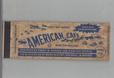 Matchbook Cover - Full Length American Cafe Roswell, NM picture