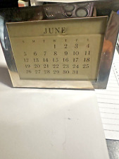 Vintage Tiffany Sterling Silver Desk Perpetual Calendar New i Box 3.75”x 2.875”. picture