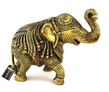 Indian Handcrafted Standard Elephant Brass Statue Showpiece Pack of 1 picture