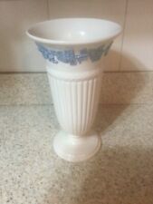 Vintage Wedgewood Trumpet Vase, Embossed Queen's Ware, Bone China, Circa 1977 picture
