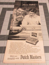 1957 Dutch Master Cigars, Man's World Vintage Print Ad picture
