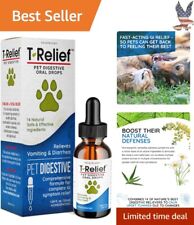 T-Relief Pet Digestive Drops Aloe + 13 Actives Calm Nausea Diarrhea - 1.69 oz picture