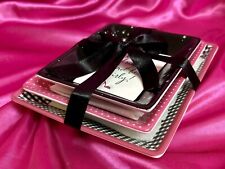 New 2004 Hallmark 45th Anniversary Barbie Party Dishes for Appetizers Set/3 NRFB picture
