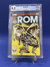 Rom Annual #1 CGC 9.2 WP Marvel 1982 1st App Stardust Milgrom Newly Graded picture