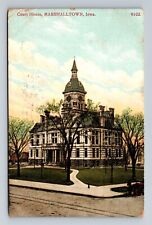 Marshalltown IA-Iowa, Panoramic View Court House, Antique Vintage Postcard picture